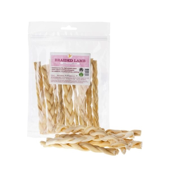 Picture of JR PETS BRAIDED LAMB CHEW 100gr